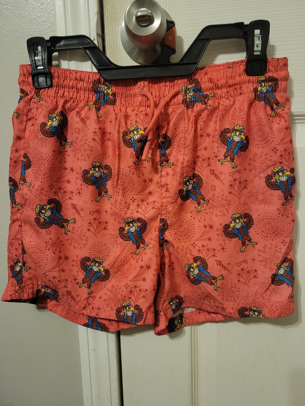 Fourth Of July Swim Shorts with Patriotic Eagle